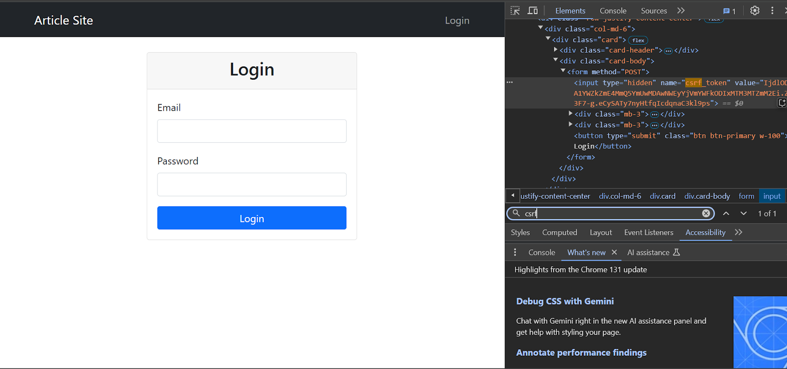 Login Page