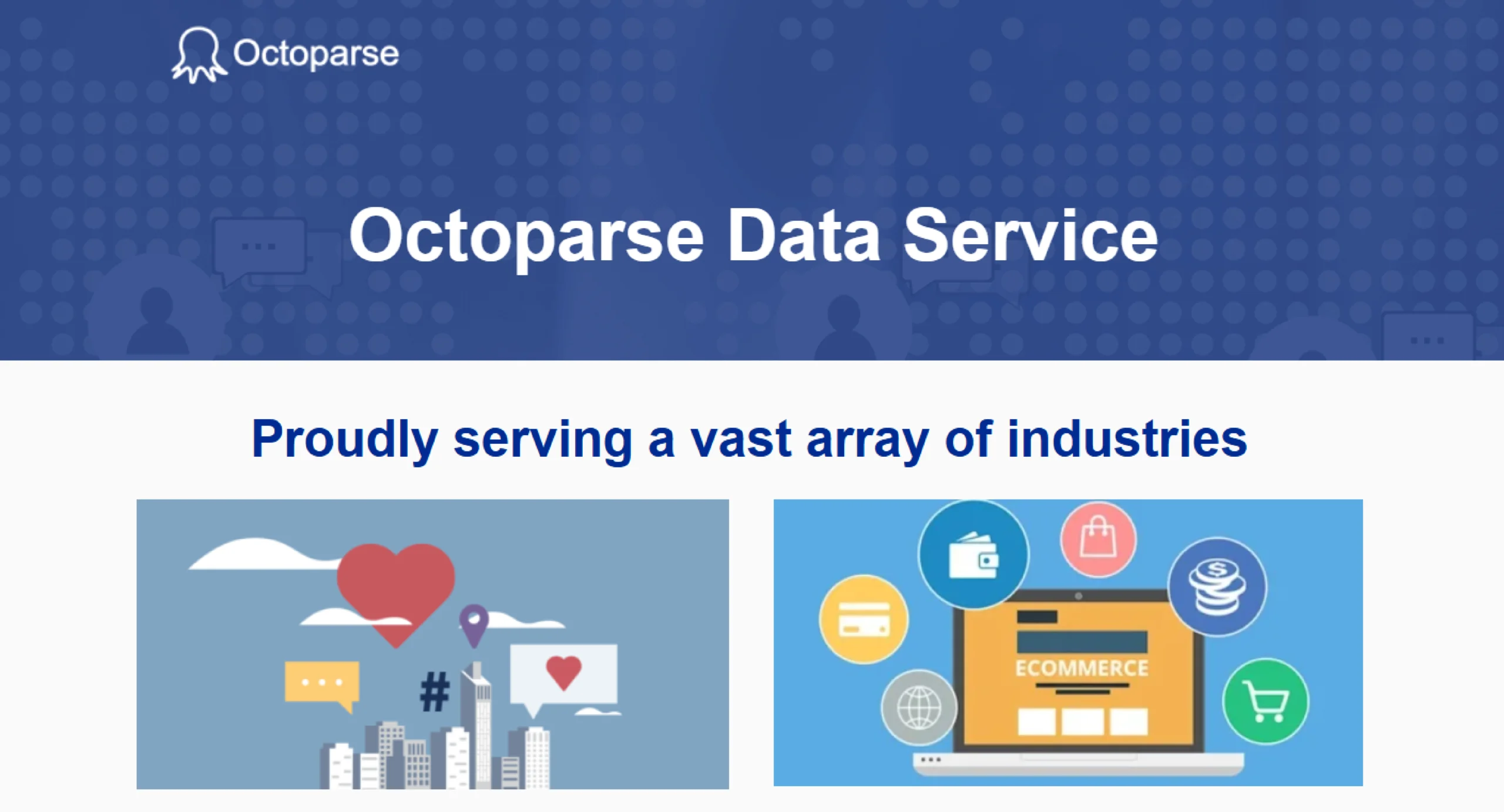 Screenshot of the home page of Octoparse data extraction services, one of the best data extraction services in 2025. 